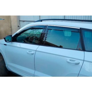 Tuuliohjaimet kromilistalla (4 kpl, HIC) Skoda Karoq 2018– kuva 2