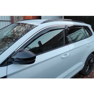 Tuuliohjaimet kromilistalla (4 kpl, HIC) Skoda Karoq 2018– kuva 1