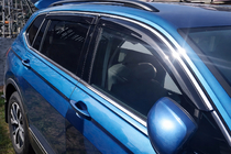 Volkswagen Tiguan 2016–2023 Sivulasin tuuliohjaimet Allspace LWB (4 kpl, HIC) kuva 1