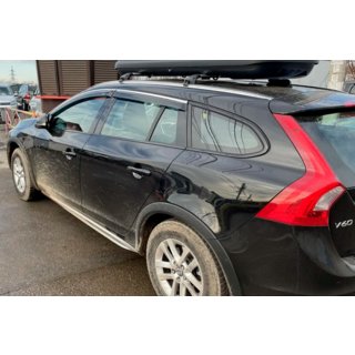 Tuuliohjaimet kromilistalla (4 kpl, HIC) Volvo V60 2011–2018 kuva 2