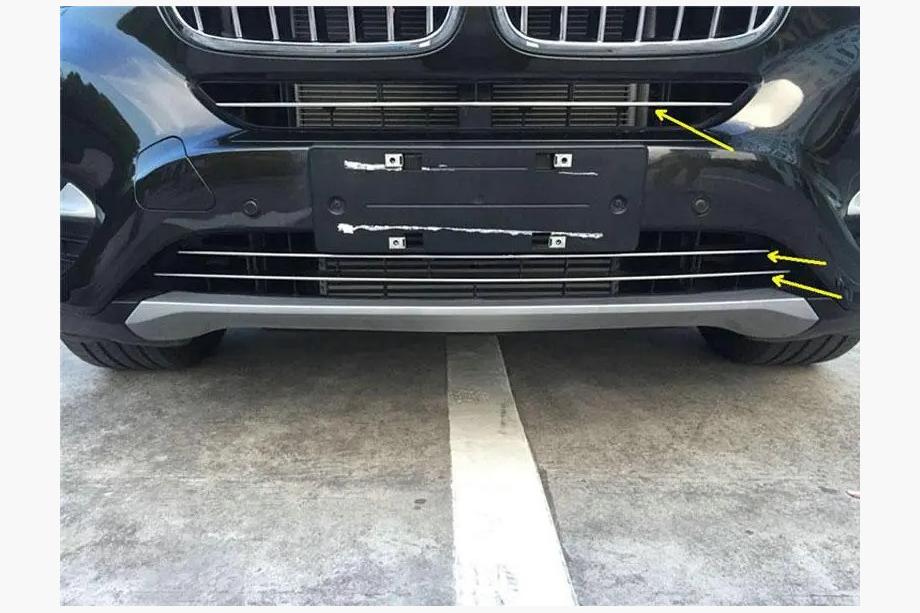 BMW X6 F16 2014–2019 Kromilistat puskurin säleikköön, sarja Image