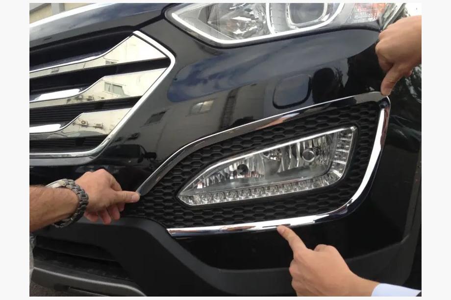 Hyundai Santa Fe 3 2012–2018 Kromikehykset sumuvaloihin (2 kpl, ABS) Image