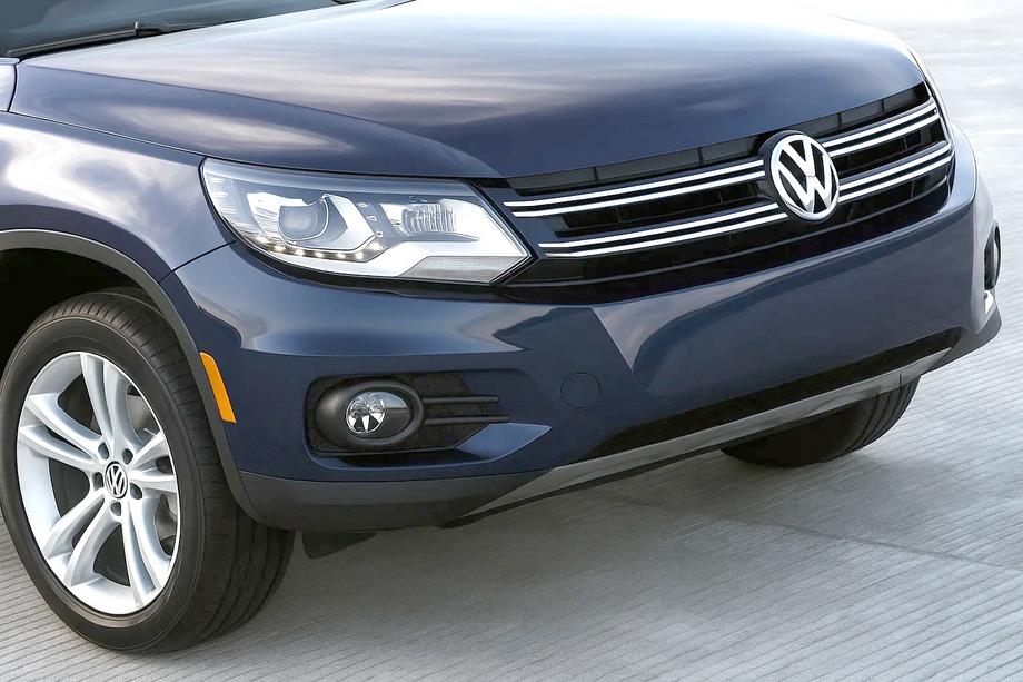 Volkswagen Tiguan 2007–2016 Etupuskurin lipspoileri 2007-2010 (ruostumaton teräs) Image