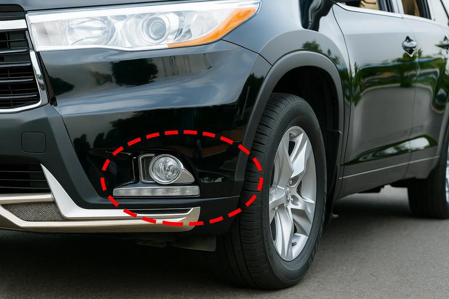 Toyota Highlander 2013–2019 Kromiset sumuvalon kehykset Libao (2013-2016 ABS) Image