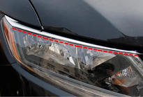 Nissan X-trail T32/Rogue 2014–2021 Kromatut ajovalojen kehykset Libao 2014-2016 (2 kpl, muovi) kuva 1