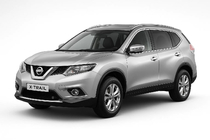 Nissan X-trail T32/Rogue 2014–2021 Integroitu kattokaiteet, harmaa OEM (X-trail, alumiini, liima-asennus) kuva 3