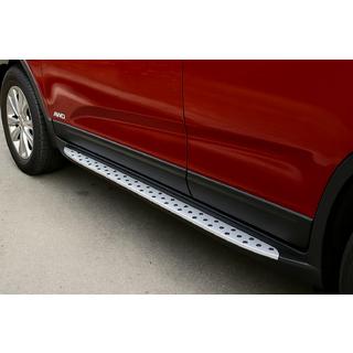 OEM V2 sivuaskelmat (2 kpl, alumiini) Subaru Outback 2009–2014 kuva 1