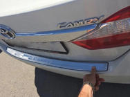 Toyota Camry 2011–2017 Takapuskurin suojalista Libao (ruostumaton teräs) kuva 1
