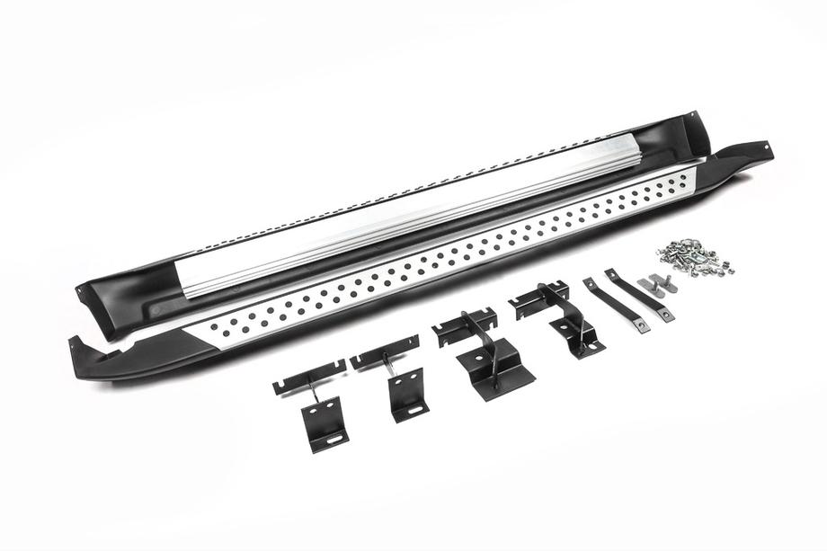 Toyota Rav 4 2006–2013 OEM V2 sivuastinlaudat Long (2 kpl, alumiini) Image