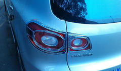 Volkswagen Tiguan 2007–2016 Takavalojen kromisuojat Libao 2007-2011 (2 kpl, muovi) kuva 2