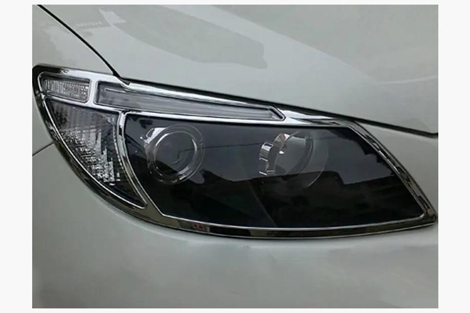 BYD S6 2010–2016 Libao kromiset ajovalojen peitelistat (2 kpl, muovi) Image