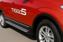 Chery Tiggo 5 2013– OEM-sivuporrastukset (2 kpl, alumiini) kuva 2