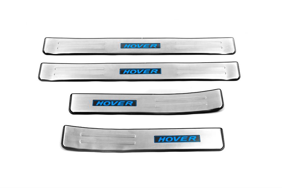 GreatWall Haval H6 2011– Libao LED-ovikynnyssuojat (4 kpl, ruostumaton teräs) Image