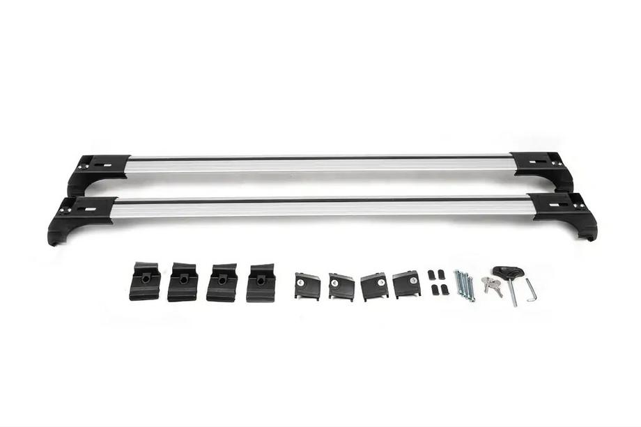 Opel Astra H 2004–2013 Lukittavat poikkitangot integroiduille kattokaiteille Skybar V2 (2 kpl) Harmaa Kuva 5