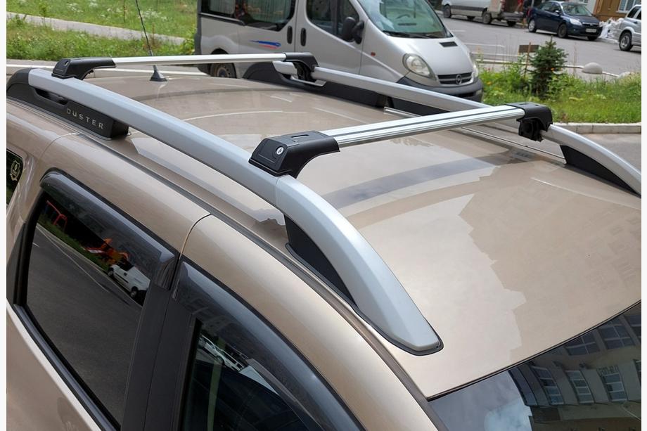 Dacia Duster 2008–2018 Lukittavat poikittaispalkit kattokaiteisiin Skybar V1 (2014-2018, 2 kpl) 2014-2018, harmaa Image