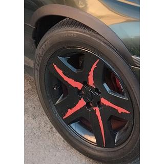 Pyöränkaarilistat (4 kpl, musta, ABS-muovi) Opel Omega B 1994–2003 kuva 2
