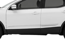 Nissan Qashqai 2014–2021 Kromatut ovilistat Libao V2 (4 kpl) kuva 1