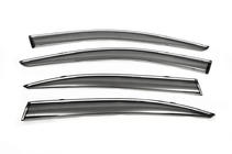 Skoda Octavia II A5 2010–2013 Kromilistalliset tuuliohjaimet sivuikkunoihin LiftBack (4 kpl, Libao) kuva 1