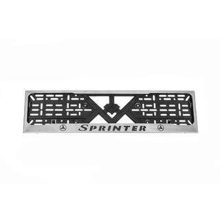 Kromattu rekisterikilven kehys (1 kpl, ruostumaton teräs) Mercedes Sprinter W901/902/903/904/905 1995–2006 kuva 1