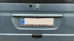Mercedes Vito W639 2004–2014 Kromattu rekisterikilven kehys (1 kpl, ruostumaton teräs) kuva 2
