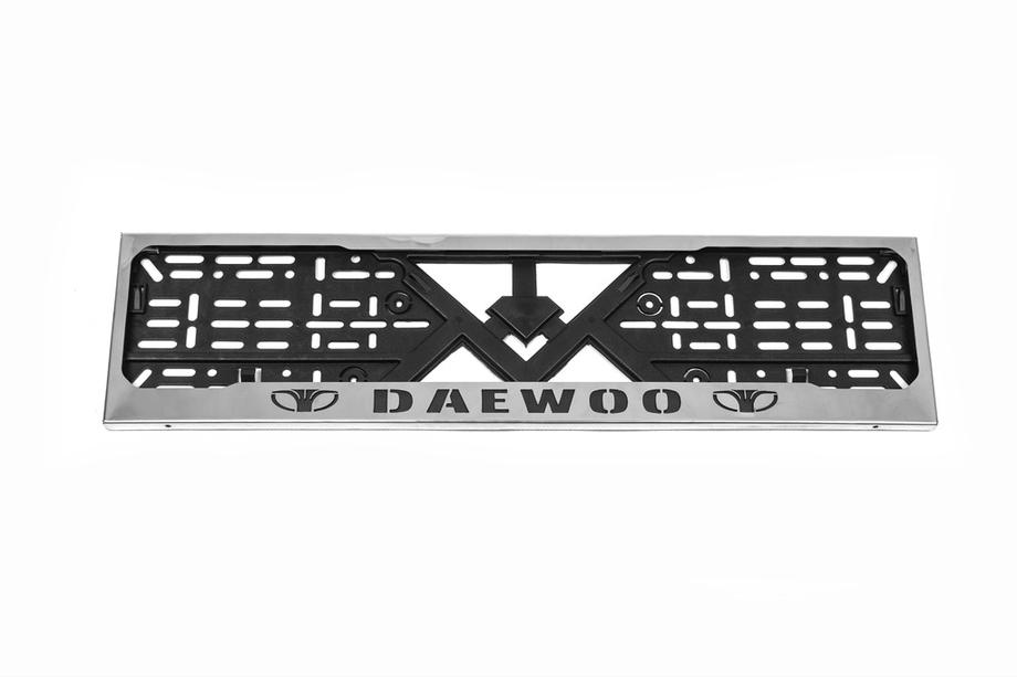 Daewoo Kromattu rekisterikilven kehys Daewoo (1 kpl, ruostumaton teräs) Image