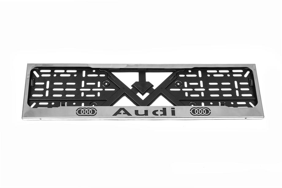 Audi Kromattu rekisterikilven kehys Audi (1 kpl, ruostumaton teräs) Kuva 3