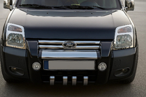 Ford Connect 2010–2013 Ajovalojen kromilistat (2 kpl, ruostumaton teräs) Carmos - turkkilainen teräs kuva 1