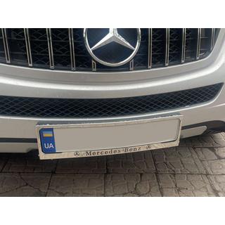 Kromattu rekisterikilven kehys Mercedes (1 kpl, ruostumaton teräs) kuva 4