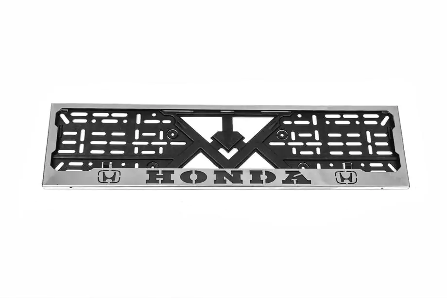 Honda Kromattu rekisterikilven kehys Honda (1 kpl, ruostumaton teräs) Kuva 1