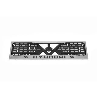 Kromattu rekisterikilven kehys Hyundai (1 kpl, ruostumaton teräs) kuva 2