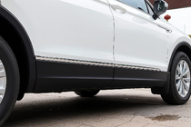 Volkswagen Tiguan 2016–2023 Carmos ovilistat, ruostumaton teräs (4 kpl sarja) kuva 3