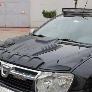 Konepellin suojalistojen sarja DRAGON (3 kpl) Renault Duster 2008–2017 kuva 1