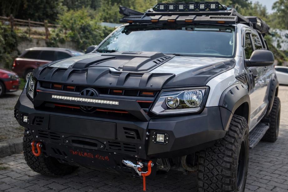 Volkswagen Amarok 2010–2022 Konepellin suojalistojen sarja DRAGON (3 kpl) Image