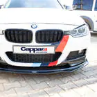 BMW 3-sarja F30/F31 2012–2019 EuroCap etupuskurin spoilerilippa (musta, M-Performance) kuva 4
