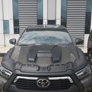 Konepellin suojalista (2021+, ABS) Toyota Hilux 2015– kuva 3