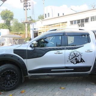 Ovien ylälistat (6 kpl, ABS) Nissan Navara/NP300 2016– kuva 3