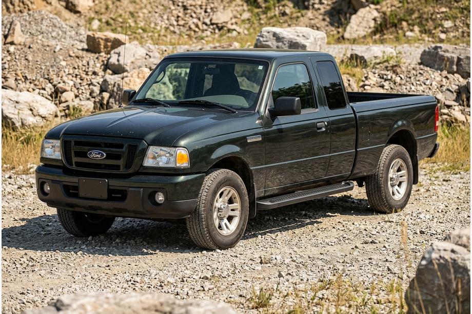 Ford Ranger 2002–2006 Allmond Black sivuportaat (2 kpl, alumiini) Image