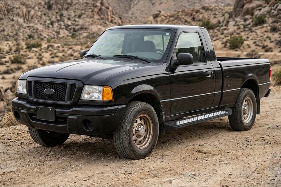 Ford Ranger 2002–2006 Sivuporrastangot Vision New Black (2 kpl, alumiini) Kuva 1