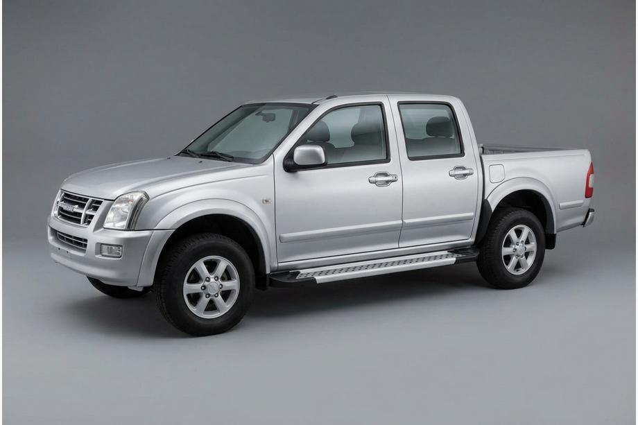 Isuzu D-Max 2002–2011 Sivuporraslistat Vision New Grey (2007-2012, 2 kpl, alumiini) Image
