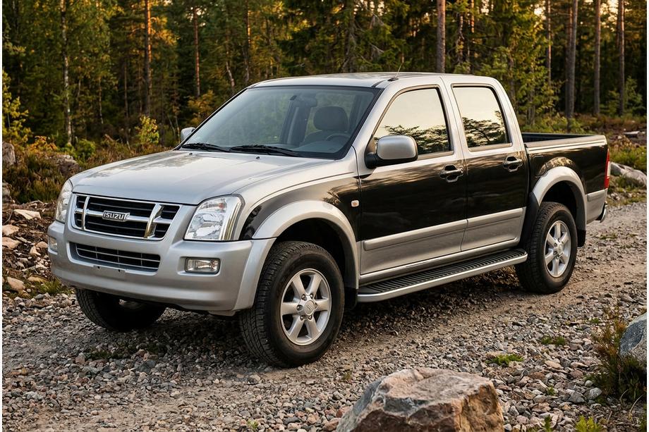 Isuzu D-Max 2002–2011 Tayga Grey sivuaskelmat (2007-2012, 2 kpl, alumiini) Image