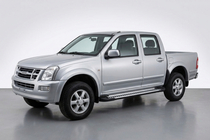 Isuzu D-Max 2002–2011 Sivuporrastangot Line (2007-2012, 2 kpl, alumiini) kuva 1