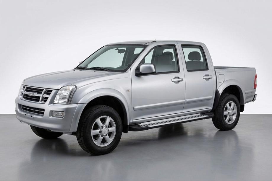 Isuzu D-Max 2002–2011 Sivuporrastangot Line (2007-2012, 2 kpl, alumiini) Image