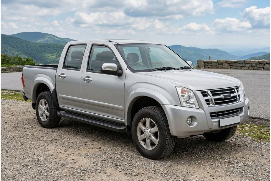 Isuzu D-Max 2002–2011 Sivuporrasputket Allmond Black (2007-2012, 2 kpl, alumiini) Image