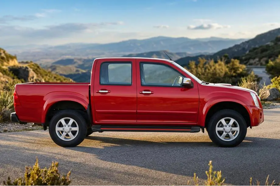 Isuzu D-Max 2002–2011 Sivuporrastangot Maya Red (2007-2012, 2 kpl, alumiini) Image