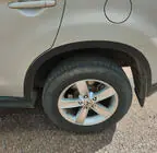 Mitsubishi ASX 2010–2023 Lokasuojan levikkeet 2012-2016 (4 kpl, musta, ABS-muovi) kuva 2