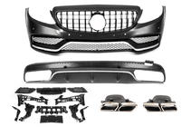 Mercedes C-class W205 2014–2021 Korisarja diffuusorilla V1 (AMG C63-designs 2014-2018) kuva 1