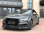 Audi A3 2020– Etupuskurin lippa (musta) kuva 1