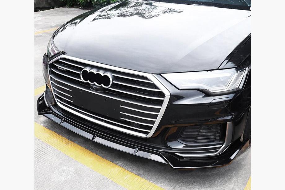 Audi A6 C8 2018–2025 Etupuskurin lippa (musta) Image