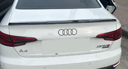 Audi A4 B9 2015–2024 LIP-spoileri (1234 Upgrade, musta) kuva 1