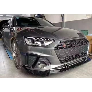 Etupuskurin lip spoileri 2021-2023 (musta) Audi A4 B9 2015–2024 kuva 1